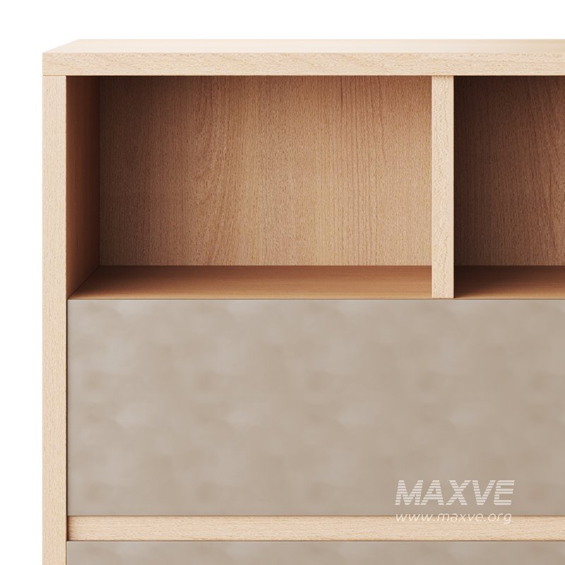 Penny Gene Plywood Latte Chest of Drawers - Image 8