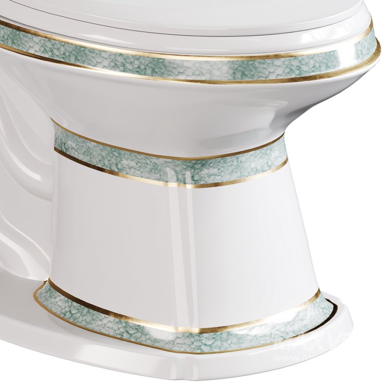 Corner Elongated Two Piece Dual Flush Bathroom Toilet - Image 9