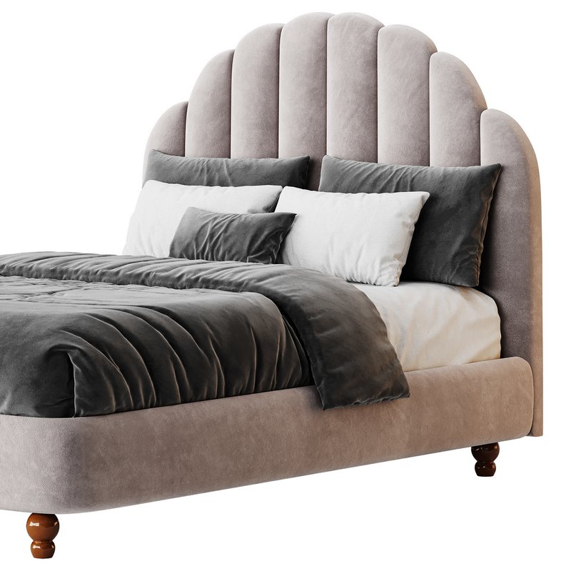 Lime Green Padded Panel Bed - Image 10