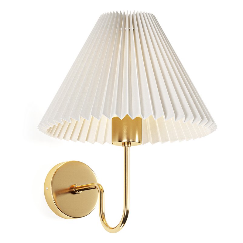 Pleated Shade Wall Sconce - Image 2