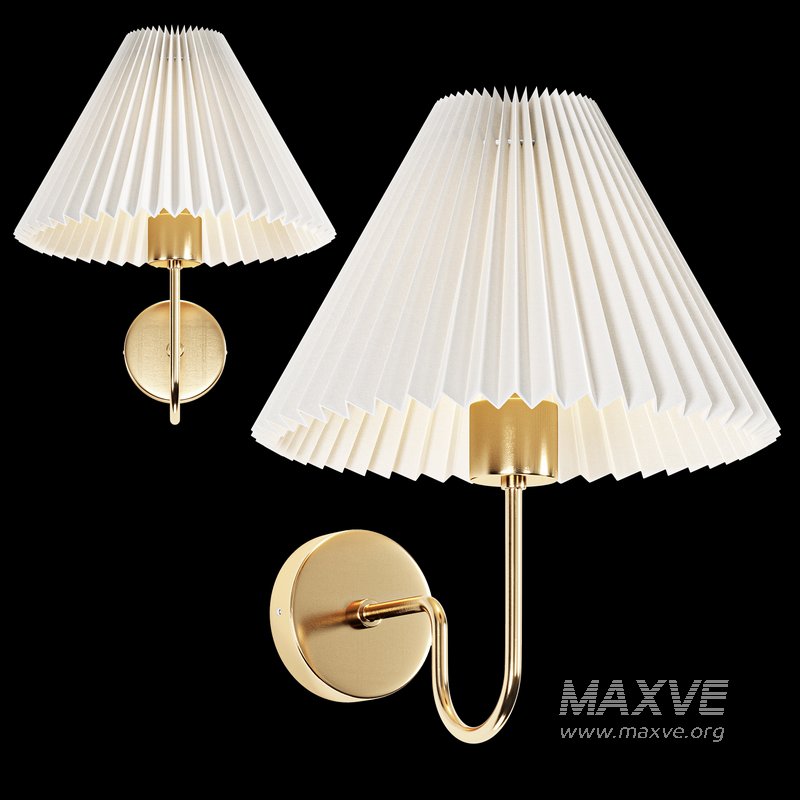 Pleated Shade Wall Sconce - Image 1