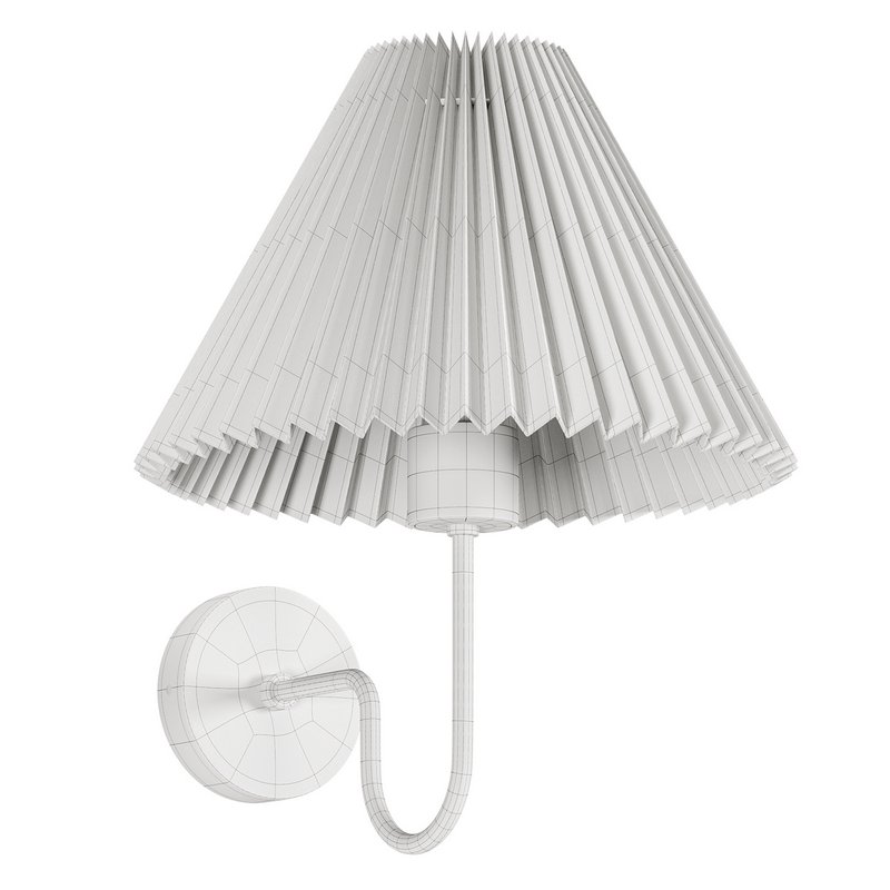 Pleated Shade Wall Sconce - Image 5