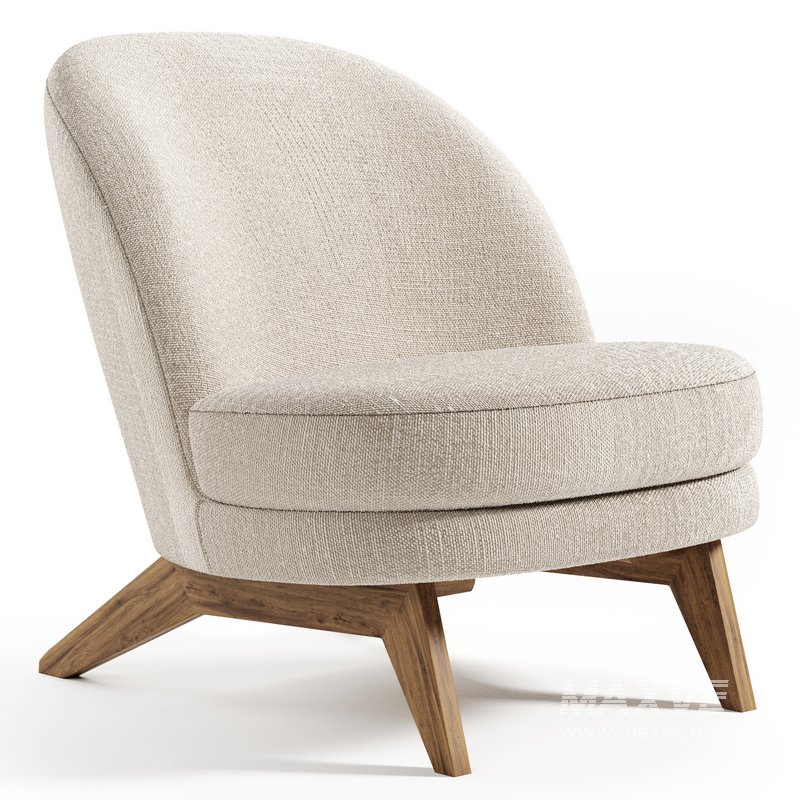 Armchair Pyle Cozy White - Image 1