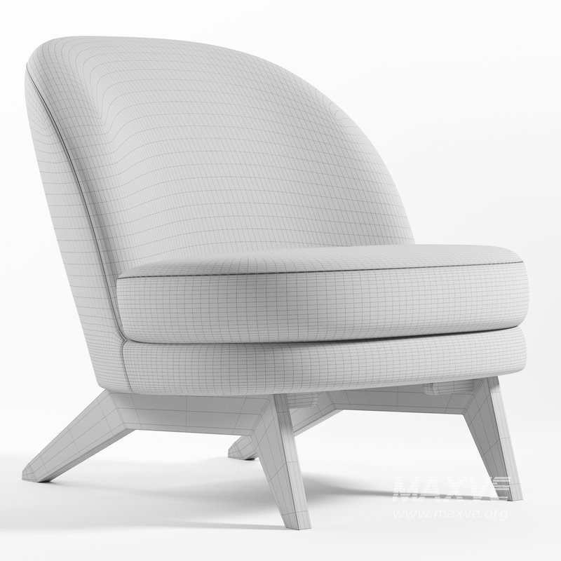 Armchair Pyle Cozy White - Image 2