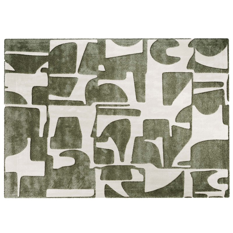 Ecorugs floor rug Papercut yellow - Image 3