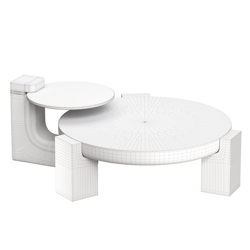 Rhuardhi Modern Round Wood Coffe - Image 4