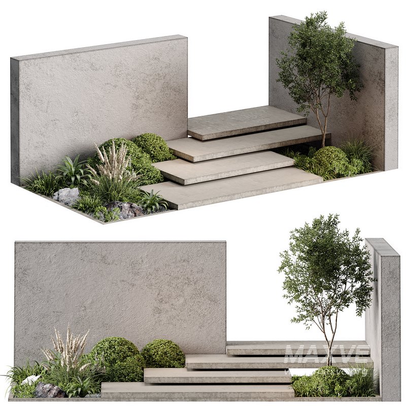 Landscape Furniture stairs – Set 01 - Image 2