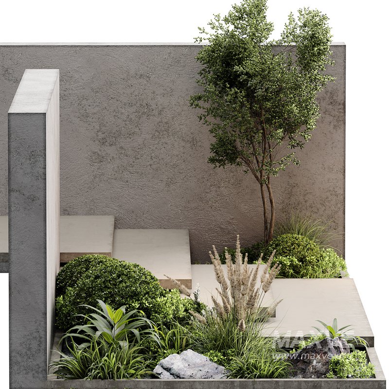 Landscape Furniture stairs – Set 01 - Image 4