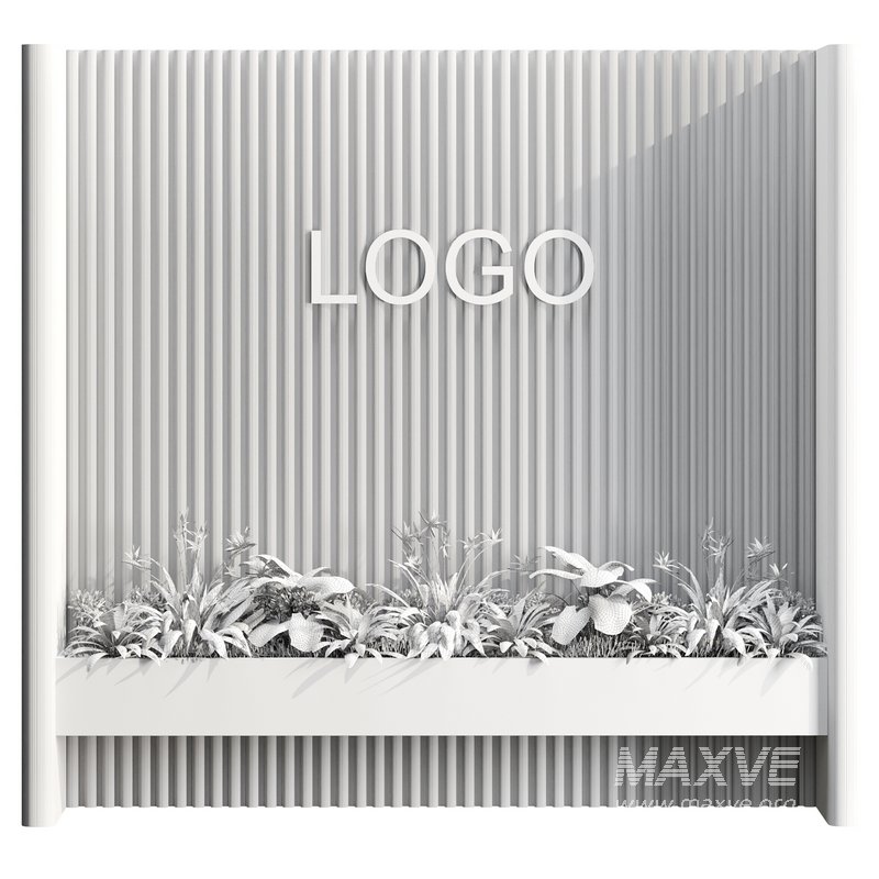 Wall with plant 06 - Image 5