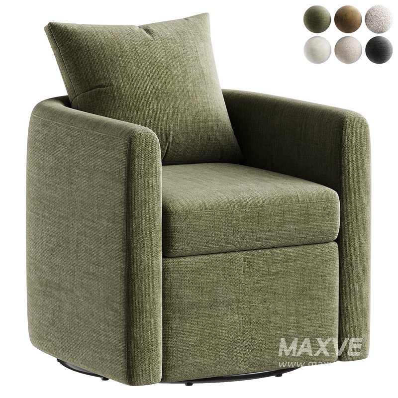 chelseaann upholstered swivel barrel - Image 7