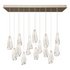 Glace White 15-Light Linear Multi-Drop Pendant - Thumbnail 2