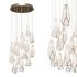 Glace White 15-Light Round Multi-Drop Pendant - Thumbnail 2