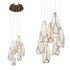 Glace White 7-Light Round Multi-Drop Pendant - Thumbnail 1