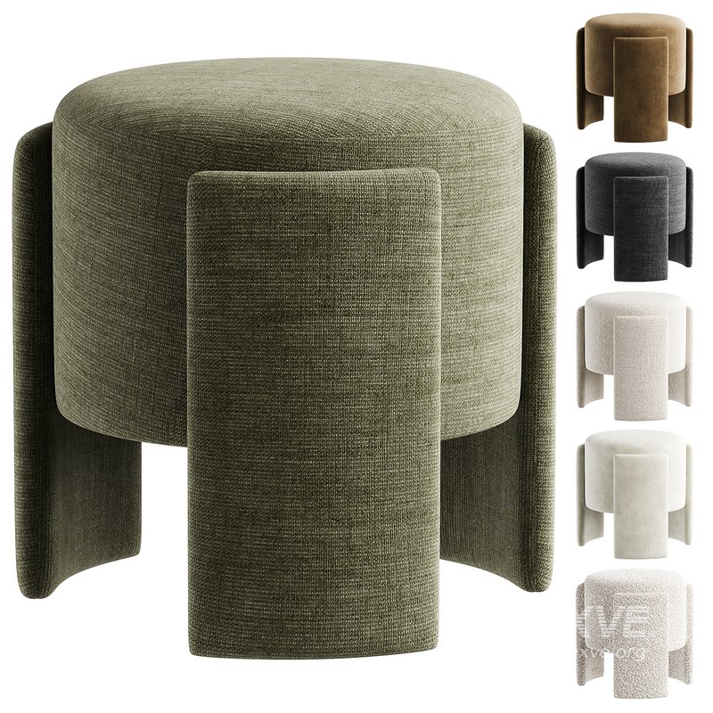 round pouf - Image 1