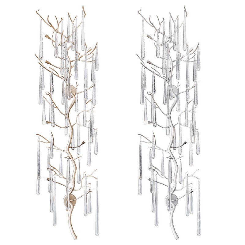 Illuminated Eight-Light Wall Sculpture - Image 2