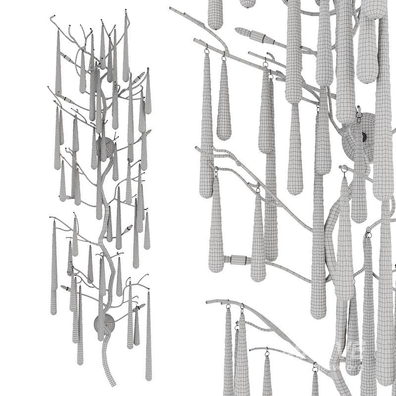 Illuminated Eight-Light Wall Sculpture - Image 3