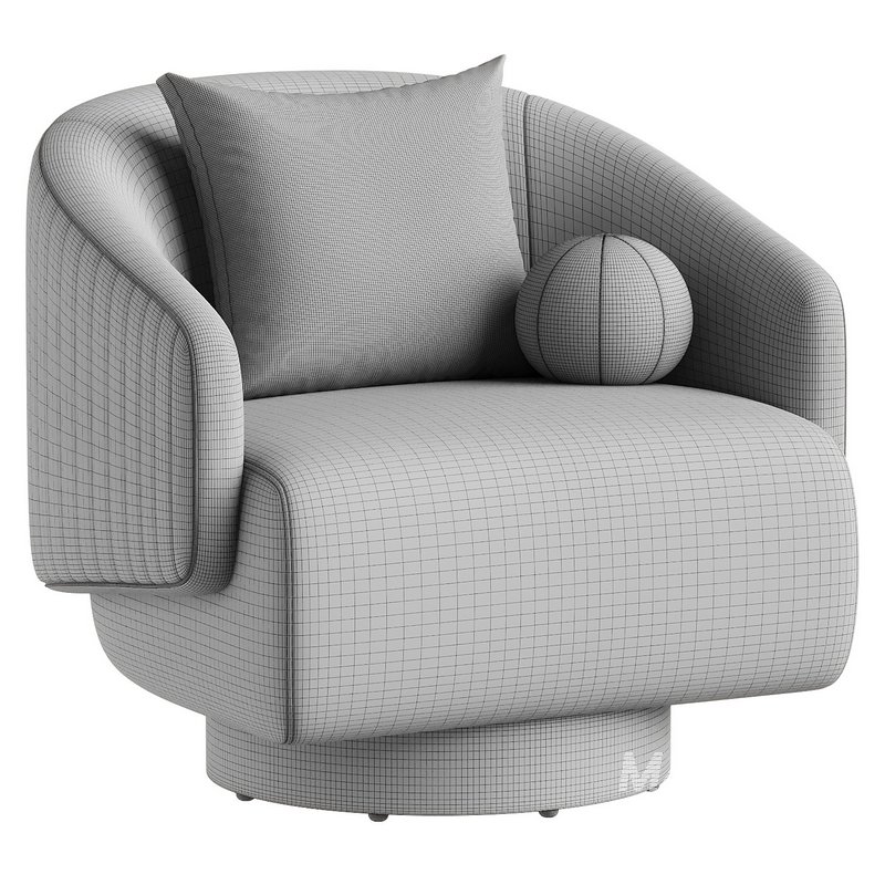 armchair polyanna swivel barrel - Image 7