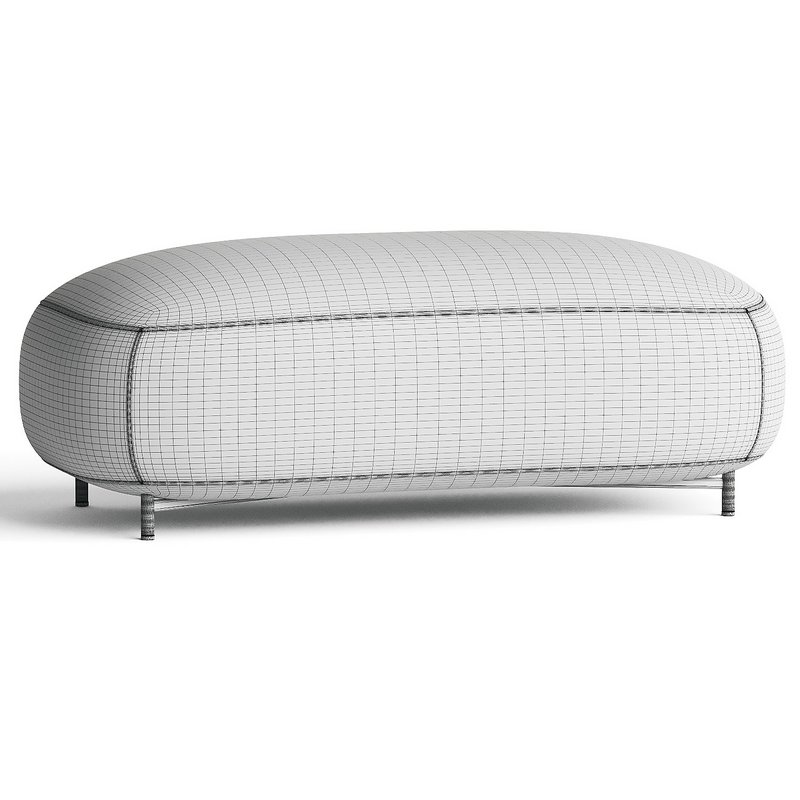 pouf sariq kvadrat - Image 4