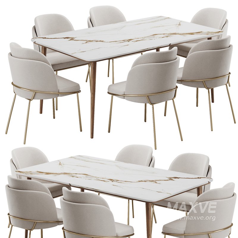 Dinning chair and table168 - Image 1