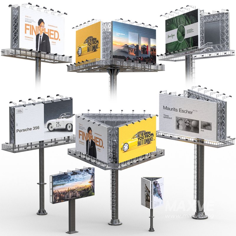 Street And Road Billboard set - Image 1