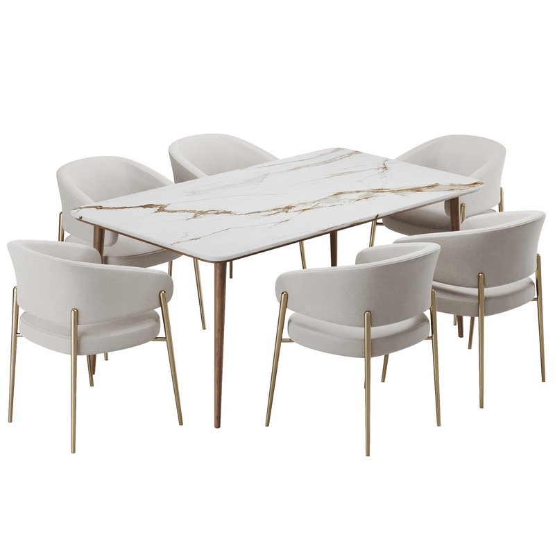 Dinning chair and table182 - Image 2