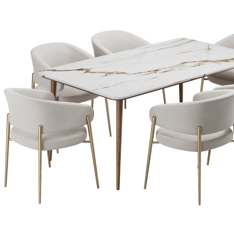 Dinning chair and table182 - Image 5