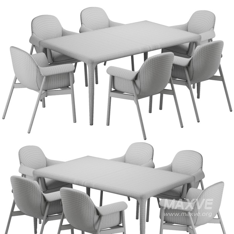 Dinning chair and table174 - Image 5