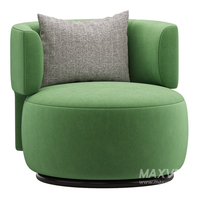Kartell K Waiting Armchair Chenille - Image 1