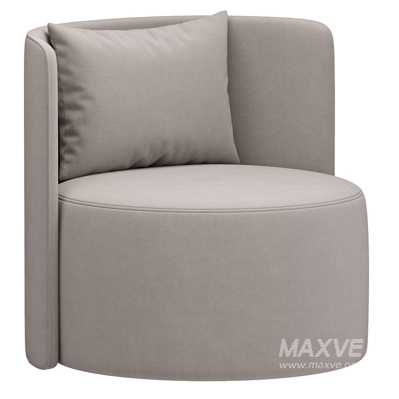 Armchair REYNAUX CURVE GRAY 1 - Image 2