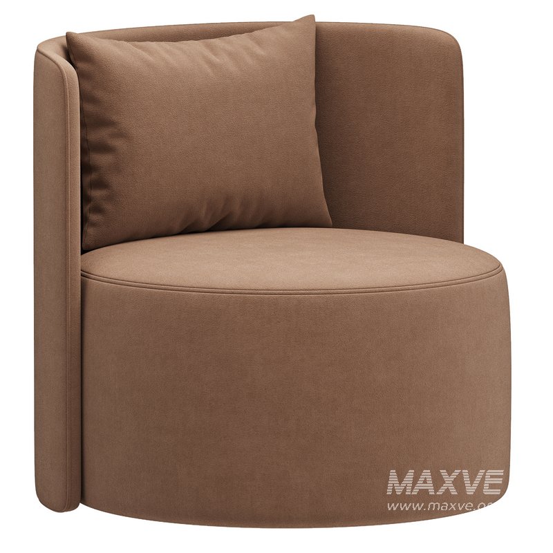 Armchair REYNAUX CURVE GRAY 1 - Image 3