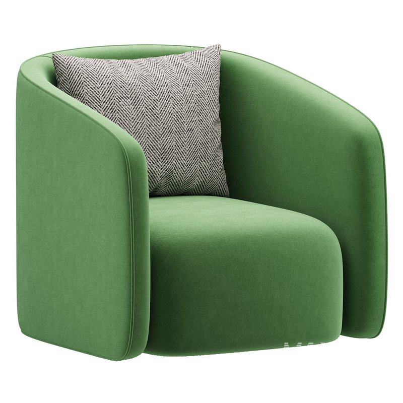 Andy Cream Boucle Club Chair - Image 4