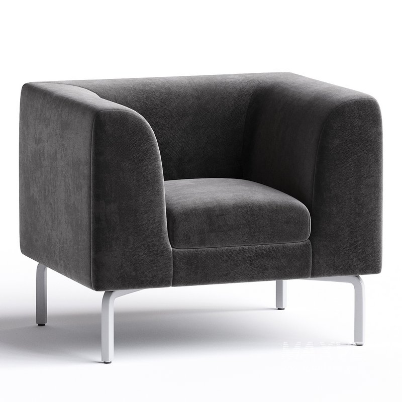 qora kreslo metal 2 - Image 3