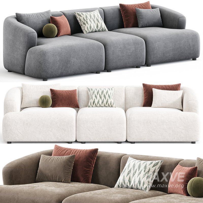 Sofia 3 Plazas Sofa By Westwing - Image 1