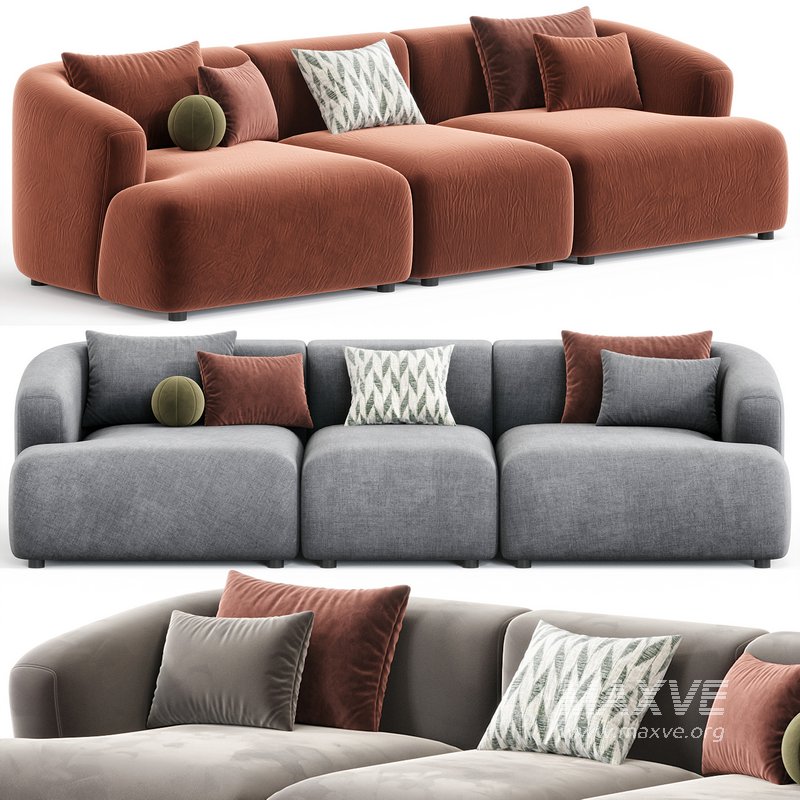 Sofia 3 Plazas Sofa By Westwing - Image 4