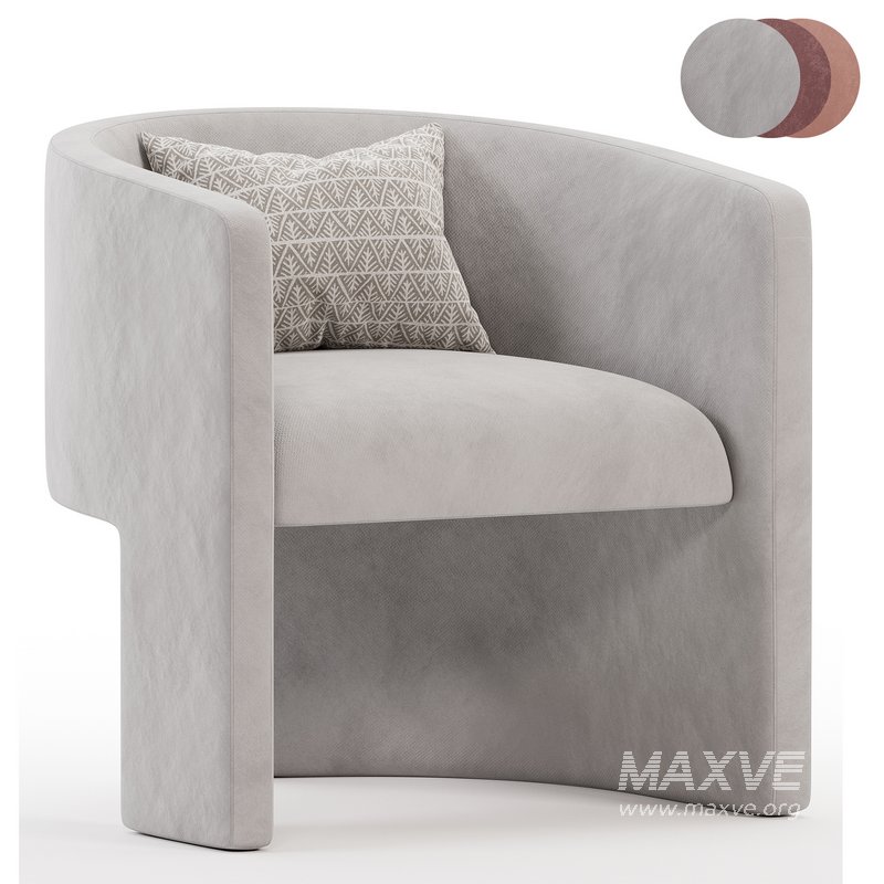 Martinique Chair in Velvet - Image 2