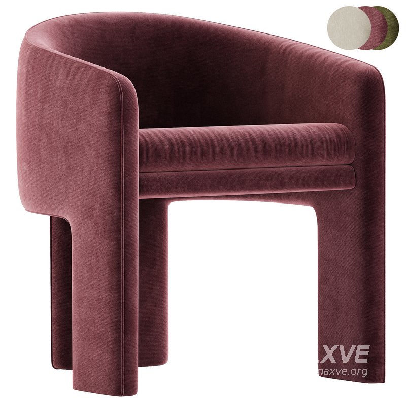Milo Baughman Armchair velvet - Image 3