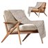 Cavett Wood Frame Armchair by Crate & Barrel - Thumbnail 1