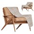 Cavett Wood Frame Armchair by Crate & Barrel - Thumbnail 2