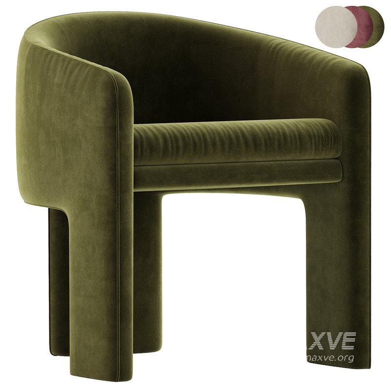 Milo Baughman Armchair velvet - Image 2