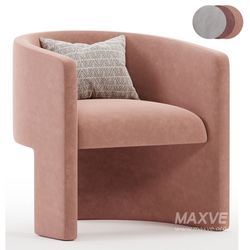 Martinique Chair in Velvet - Image 3