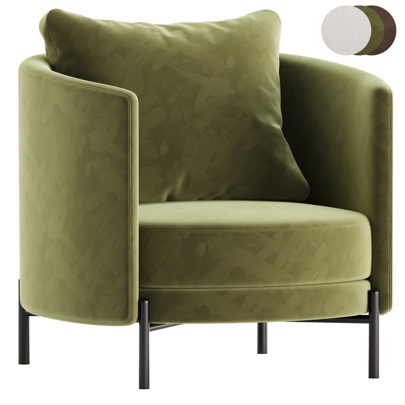 Fauteuil in tweed, Arcus design E. Gallina - Image 1