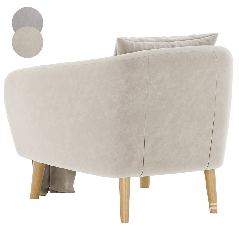 Hanna armchair set 01 - Image 4