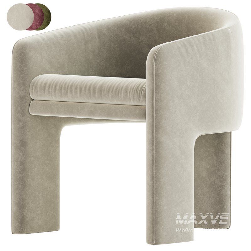 Milo Baughman Armchair velvet - Image 5