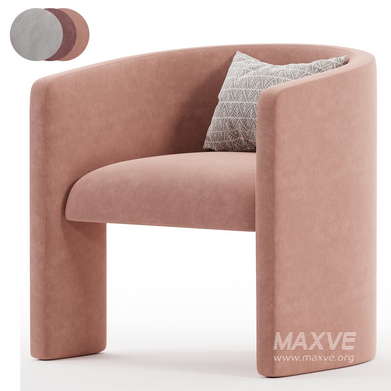 Martinique Chair in Velvet - Image 6