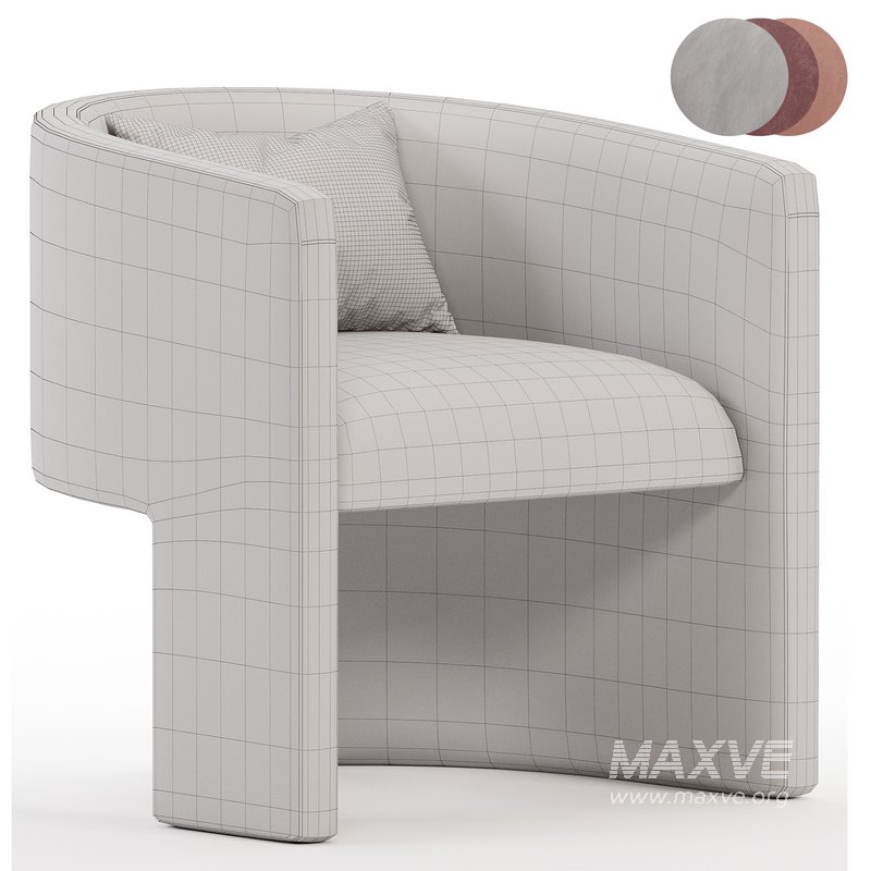 Martinique Chair in Velvet - Image 5