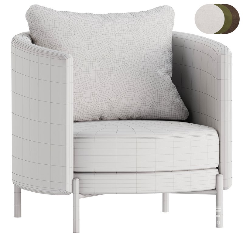 Fauteuil in tweed, Arcus design E. Gallina - Image 6