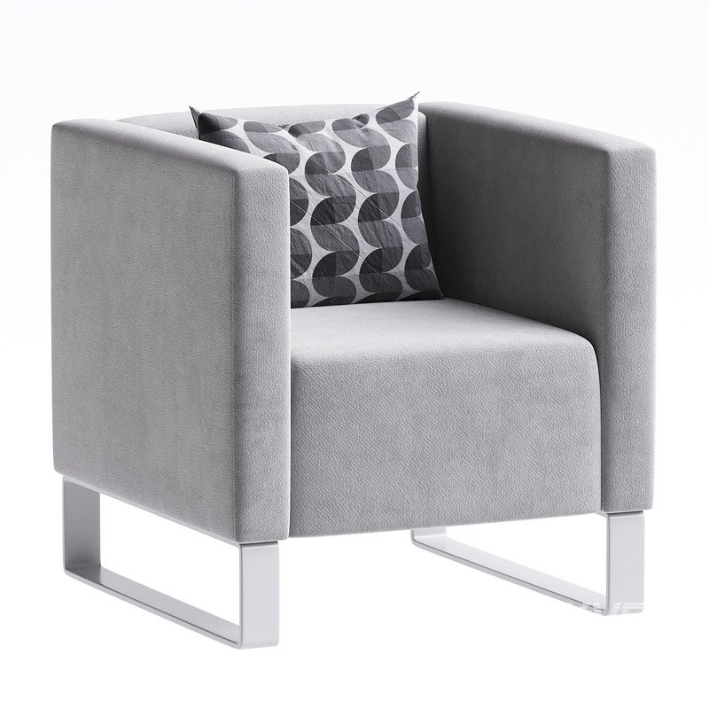 seriy kreslo 2 - Image 1