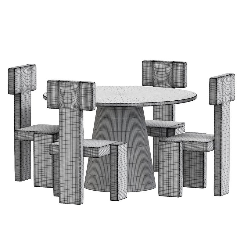 set table and chair - Image 2