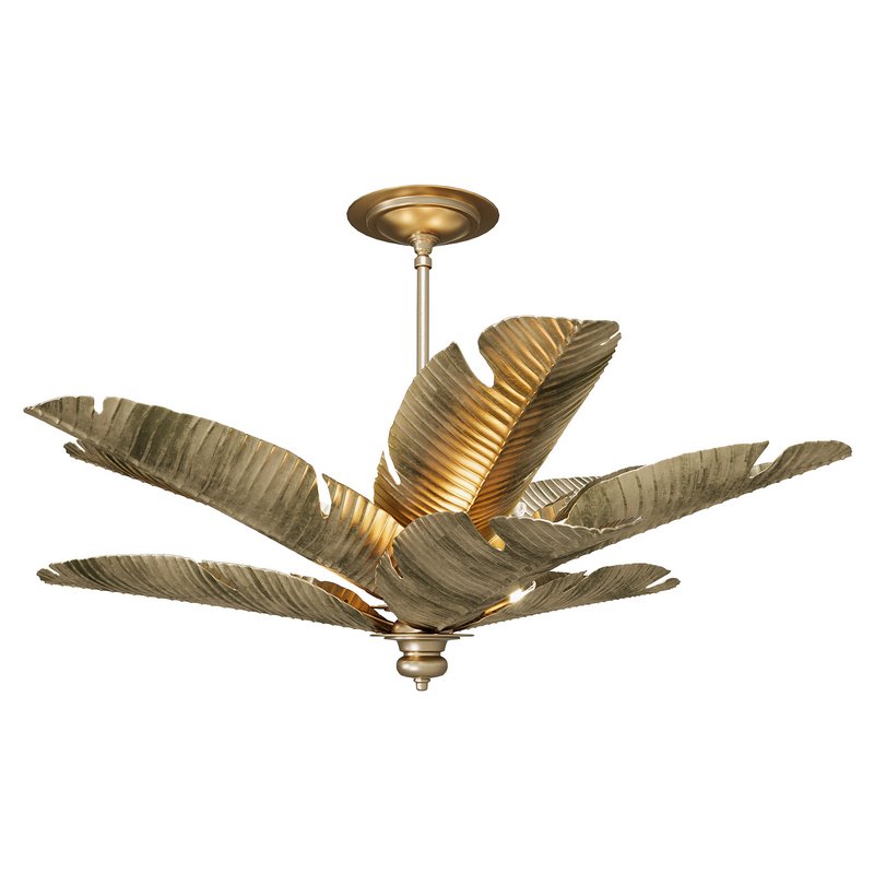 Tropical Gold Semi-Flush Mount - Image 1