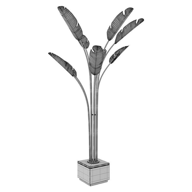 Tropical Grande Brass Floor Lamp - Image 2